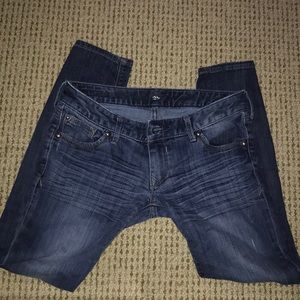 dark denim skinny jeans